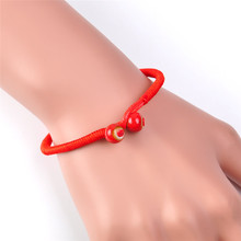Женский красный браслет на удачу, 1 шт., ювелирные изделия для мужчин, браслеты ручной работы в стиле бохо, подарки для девушек на день рождения, 100% 2024 - купить недорого