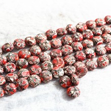 Red Calaite бирюзовый камень 14x14 мм круглые модные горячие Diy ювелирные изделия, бесплатная доставка, 15 дюймов B305 2024 - купить недорого