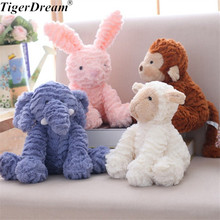 25cm One Piece Baby Soft  Wave Pattern Bunny Toy Rabbit Monkey Elephant Unicorn Donkey Plush Dolls Animals Children Toys 2024 - buy cheap