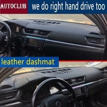 For skoda Superb 2015-2018 Leather Dashmat Dashboard Cover car  Pad Dash Mat SunShade Carpet Cover  car 2016 2017 2024 - buy cheap