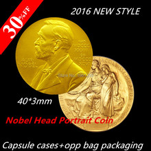 30% Discount! Dhl free shipping 100pcs/lot Nobel Head Portrait Coin,The Nobel Prize in Physiology or Medicine Gold Plated Coin 2024 - buy cheap