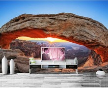 На заказ большой росписи, американский Каньон Sunrise обои, отель Ресторан гостиная ТВ диван стены Спальня 3d фон обои 2024 - купить недорого
