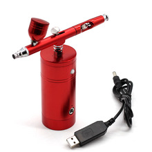 Airbrush Spray Paint Gun Air Compressor Drawing Tool For Art Painting Tattoo Craft Cake Air Brush Paint Sprayers 0.3mm With USB 2024 - buy cheap