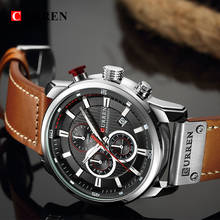2020 CURREN Luxury Brand Military Sport Watches Men's Quartz Leather Strap Male Clock Waterproof Date Wristwatch Reloj Hombre 2024 - buy cheap
