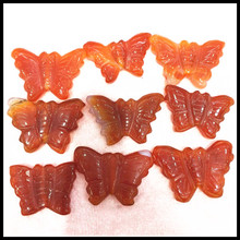 3pcs nature gem stone carnelain stone pendants butterfly shape wholesale stone pendants carving beads 34x25mm 2024 - buy cheap