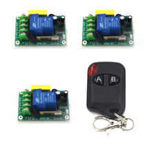 Relé ac 1 canal 30a 220v com controle remoto, lâmpada de luz led sem fio rf interruptor liga/desliga 315/433mhz sku: 5230