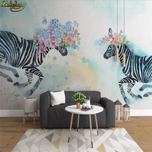 Beibehang-papel de pared personalizado para cuarto, mural de papel tapiz 3d de wanmamentheng, speeding horse 2024 - compra barato