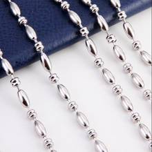 1.5/2/2.4/3mm Stainless Steel Bead Ball Dogtag Chain Floating Locket Necklace Fashion Jewelry Parts 2024 - buy cheap