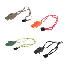Outdoor High Decibel Camping Emergency Whistle with Hand Strap Hiking Backpacking Survival Trekking Boating Safety Survival 2024 - buy cheap