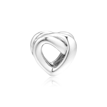 Genuine 925 Sterling Silver Knotted Heart Charm Fits Pandora Bracelet Beads for Jewelry Making Women DIY Bangle kralen 2024 - buy cheap