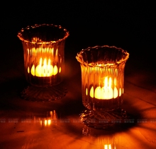 Castiçal de cristal decoração caseira capinação suporte de velas suspenso romântico jantar à luz de velas 2024 - compre barato