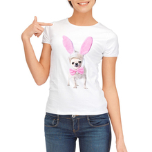Camiseta feminina estampada pug engraçada, verão, camiseta feminina branca, tops, camisetas soltas, camiseta para cachorro chihuahua, camiseta feminina, 2019 2024 - compre barato