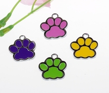 Enamel Cat Pets Dogs Footprints Paw Charms Pendant Vintage For Bracelet Necklace Jewelry Making Beads Bijoux  Accessories X262 2024 - buy cheap