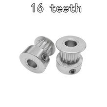 10pcs/Lot GT2 Timing Pulley 16teeth ( 16 teeth ) Alumium Bore 5mm fit for GT2 belt Width 6mm 2024 - buy cheap