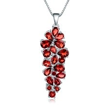 Gem's Ballet 10.56Ct Natural Red Garnet Gemstone Vintage Pendant 925 Sterling Silver Mother's Necklaces & Pendants Fine Jewelry 2024 - buy cheap