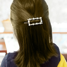 New Korean Geometric Imitation Pearl Clip Side Clip Bangs Female Hairpin Headgear Bride Hair Jewelry Hair Accessories Hair Pin 2024 - buy cheap