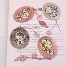 dmc threads Cute Girls DIY Craft Stich Cross Stitch Bookmark Metal Silver Golden Needlework Embroidery  Counted Cross-Stitching 2024 - buy cheap