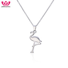 Charm Silver Plated Flamingo Animal Necklaces Pendants Classic Style Jewelry For Bijoux Femme Jewelry Gifts Drop Shipping 2020 2024 - buy cheap
