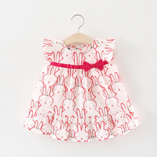 Vestido informal de verano para bebés, vestidos para niñas pequeñas con estampado de algodón, 2019 2024 - compra barato