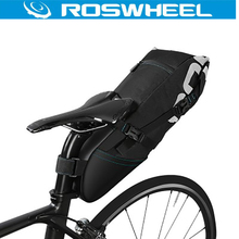 Велосумка ROSWHEEL, сумка на седло для горного и шоссейного велосипеда, водонепроницаемая, для хранения 2024 - купить недорого
