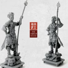 Figura de resina 1/35 de soldado samurai, clássico, oriental, de resina, colorido, automontado (50-60mm) 2024 - compre barato