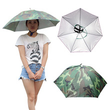 69cm cabeça dobrável guarda-chuva chapéu chapéu feminino guarda-chuva de pesca caminhadas cabeça chapéus headwear mãos livres guarda-chuva para esportes ao ar livre 2024 - compre barato