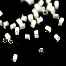 1.5*1.5mm Lot Sale Gold/Rhodium/Antique Bronze/Silver Plated Crimp Tube End Seed Beeds Fashion Jewelry diy Findings 2024 - buy cheap