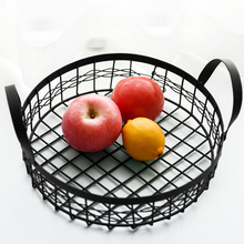 Cesta de ferro para frutas e doces, bandeja com filtro e talheres, 1 peça 2024 - compre barato