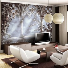 beibehang Custom wallpaper 3d stereo photo mural European retro palace railings Christian TV backdrop wall paper papel de parede 2024 - buy cheap