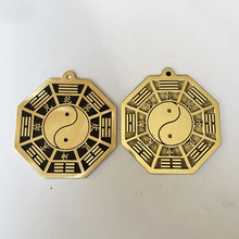 Chinese Feng Shui Metal Bagua Mirror Pendant Lucky Home Decoration for Family Protection Decoration Crafts 2024 - buy cheap