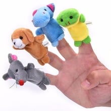 New 10 Pcs/Lot Cute Cartoon Animal Finger Puppet Biological Animal Finger Puppet Plush Toys For Children's Favor Dolls 2024 - buy cheap