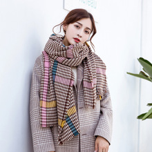 New fashion autumn winter women comfortable soft scarf wild striped thick warm plus large girls wild new arrival fresh shawl 2024 - buy cheap