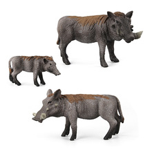 2019 New Simulated animal model  Educational Science Wild Boar Animal Model Ornament Figurine Toy For Kids Gift Dropshipping 2024 - buy cheap