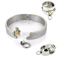 Hi-Q Stainless Steel Lockable Collar Neck Handcuffs Ankle Cuffs Fetish Slave Restraint BDSM Adult Games Sex Toys For Couples 2024 - buy cheap