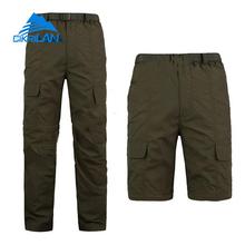 New Mens Quick Dry Zip Off Leg Outdoor Trekking Hiking Pants Men Camping Fishing Travel Trousers Army Tactical Combat Shorts 2024 - buy cheap