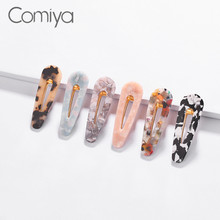 Comiya Fashion Accessories Hair Barrettes For Women Zinc Alloy Acrylic Geometric Statement Jewelry Wedding Decoration Aliexpress 2024 - buy cheap