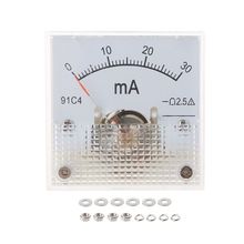 91C4 Ammeter DC Analog Current Meter Panel Mechanical Pointer Type 1/2/3/5/10/20/30/50/100/200/300/500mA A 2024 - buy cheap