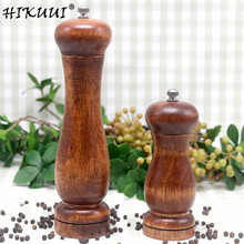 2 pcs/set 5" 8" Salt and Pepper Mill Grinder Handheld Seasoning Mill Grinder Wood Pepper Spice Mill Cooking Tools Set 2024 - buy cheap