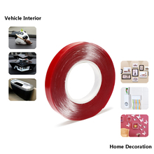 3M Red Double Sided Adhesive Tape High Strength Acrylic Transparent No Traces Sticker for Car Auto Interior Fixed 8mm-30mm 2024 - buy cheap