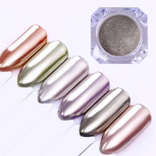 Glass Mirror Nail Glitter Pigment Powder 0.5g 1g Silver Shimmer Powder Dust  Nail Art Decorations 2024 - buy cheap