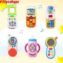 6 Types Baby Smart Phone Toys with Sound & Flash Light Electronic Toys Musical Cell Phone Kids Educational Toys Birthday Gifts 2024 - buy cheap