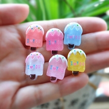 Resin Crafts For DIY Decoration 30pcs Mixed 21*13mm Very Cute Flat Back Resin Cabochon Icecream 2024 - buy cheap