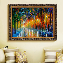 Handpainted Knife Palette Oil Paintings Color Tree Modern Wall Art Canvas Home Decoration Oil Paintings (No Frame) 2024 - buy cheap