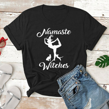 Halloween Namaste Witches Shirt funny witch graphic women fashion vintage tees grunge tumblr cotton tops party gift style shirt 2024 - buy cheap