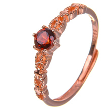 Женское кольцо из натурального граната, вечерние ювелирные украшения для свадьбы, кольцо из стерлингового серебра 925 пробы 2024 - купить недорого