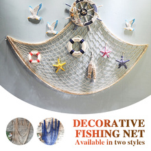 Creative Fashion Fishing Net Sea Shell Starfish Home Decoration The Mediterranean Sea Style Wall Stickers Big Wall Hangings 2024 - buy cheap