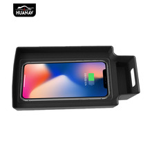 Carregador sem fio de carro qi, carregador inteligente sem fio com infravermelho para audi q3 2016-2018, suporte para celular de carro para iphone, lg 2024 - compre barato