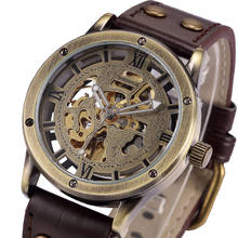 Bronze Automatic Men Mechanical Watch Top Brand Luxury Skeleton Self-wind Wristwatch Male Clock Gift For Man Relogio Masculino 2024 - buy cheap