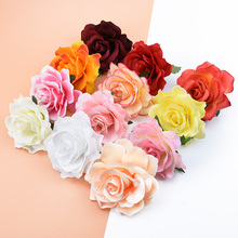 6 peças flores de seda para parede, decoração para casa, acessórios de casamento, apuramento, faça você mesmo, coroa de flores artificiais 2024 - compre barato