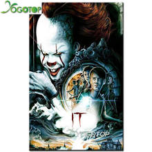 YOGOTOP 5D Diy Diamond Painting Cross Stitch Horror Film Halloween 5D Mosaic Kits Home Decoration Full Diamond Embroidery VD248 2024 - buy cheap